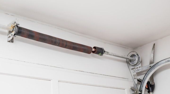 Garage Door with a Broken Spring