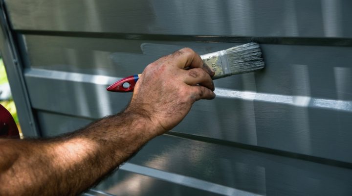 Paint a Metal Garage Door