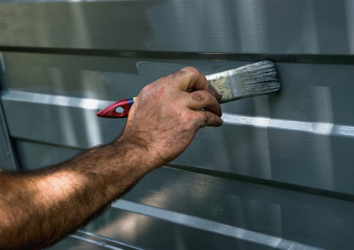 Paint a Metal Garage Door