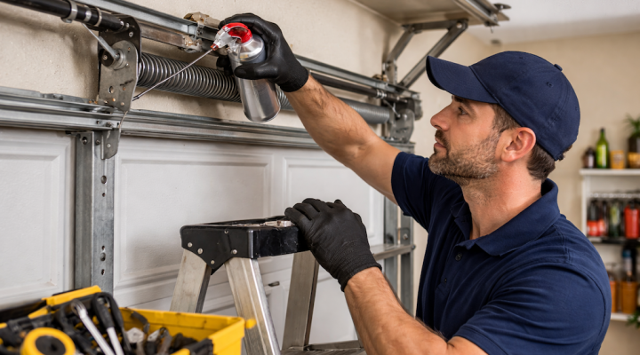Garage door preventive maintenance