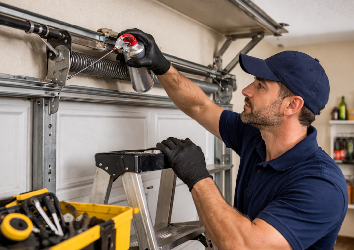 Garage door preventive maintenance