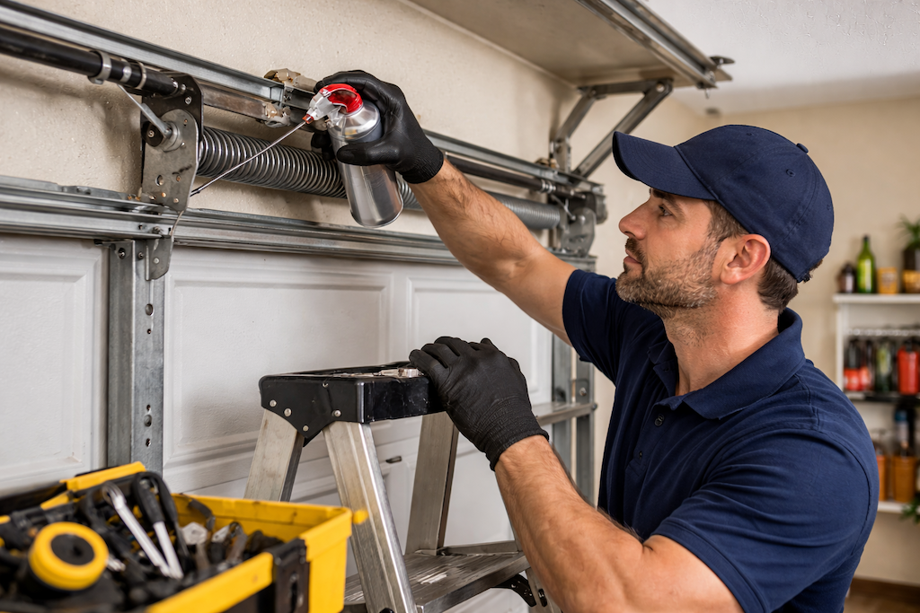 Garage door preventive maintenance
